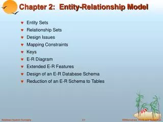 chapter 2 entity relationship model