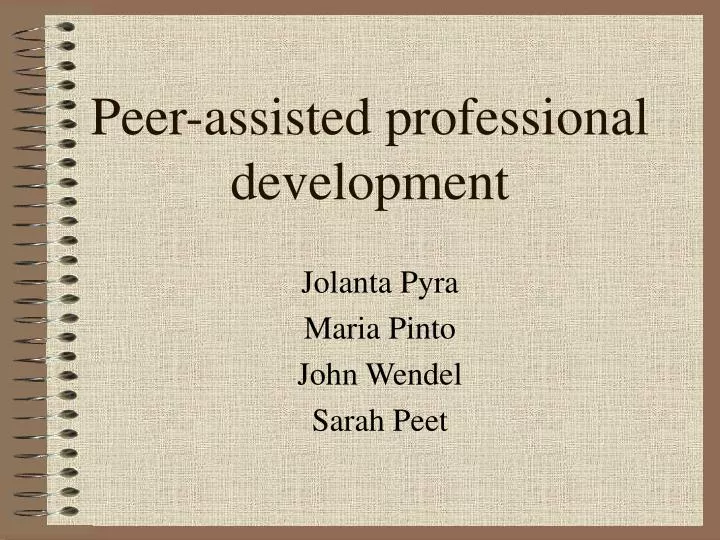 peer assisted professional development
