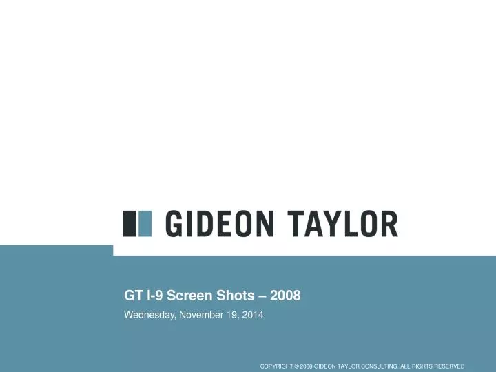 gt i 9 screen shots 2008