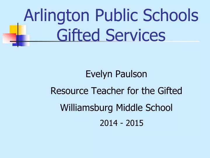 arlington public schools gifted services