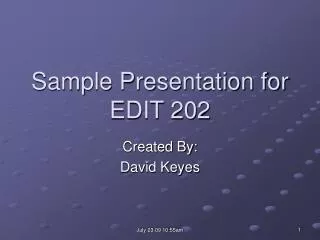 sample presentation for edit 202