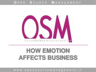 HOW EMOTION AFFECTS BUSINESS