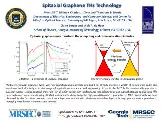 Epitaxial Graphene THz Technology