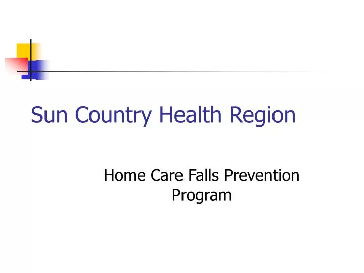 sun country health region
