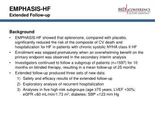 EMPHASIS-HF Extended Follow-up