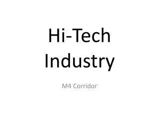 Hi-Tech Industry