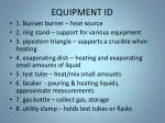 EQUIPMENT ID - slide 1