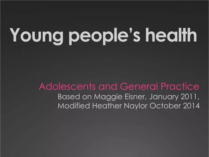 young people s health