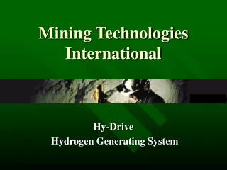 Mining Technologies International