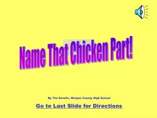 Name That Chicken Part!