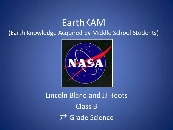 earthkam earth knowledge acquired by middle school students