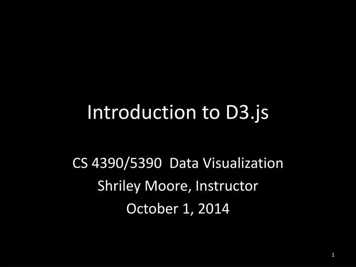 introduction to d3 js