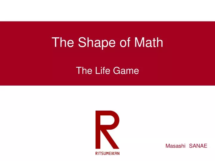 the shape of math