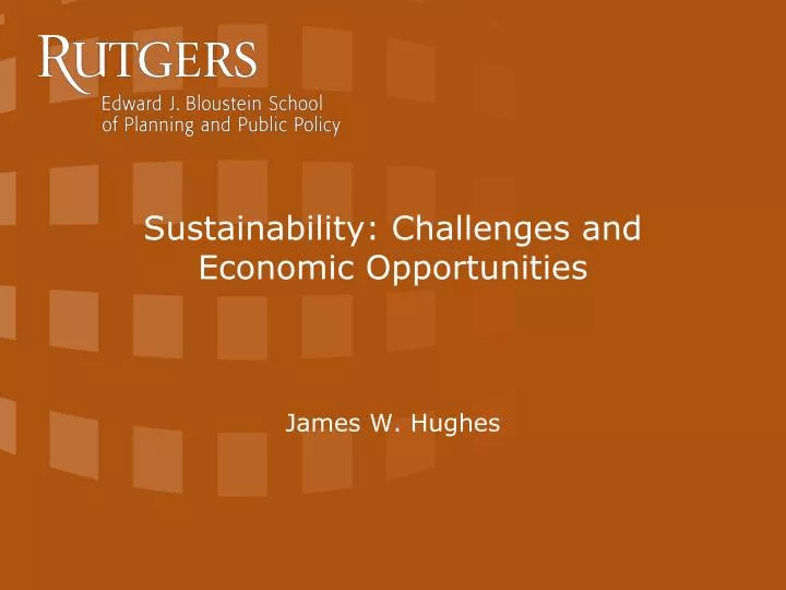 sustainability challenges and economic opportunities