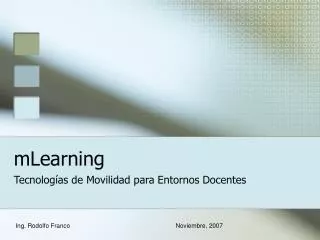 mlearning