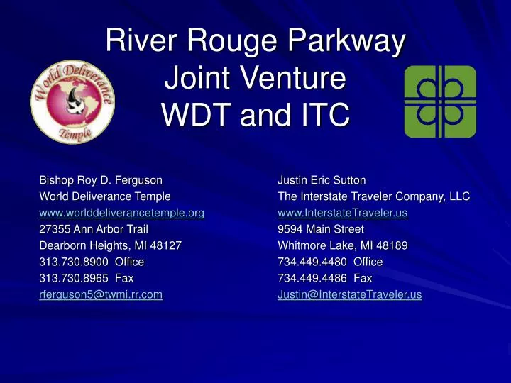 river rouge parkway joint venture wdt and itc