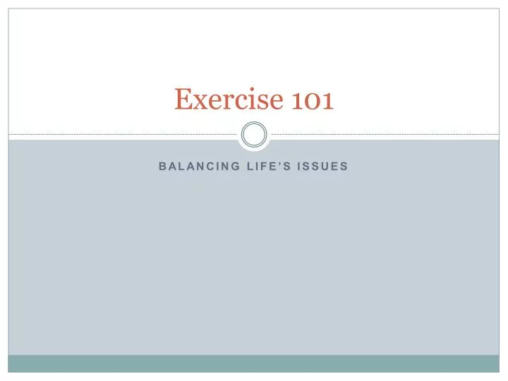 exercise 101