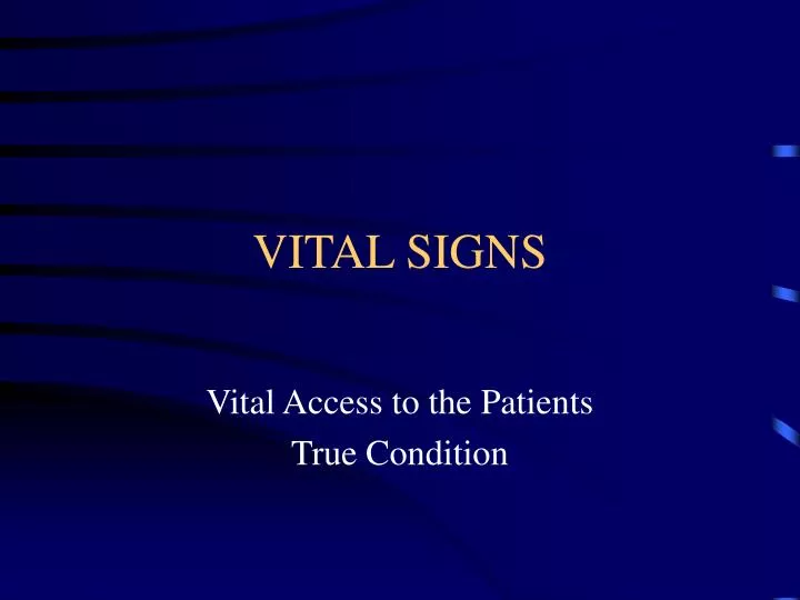 vital signs