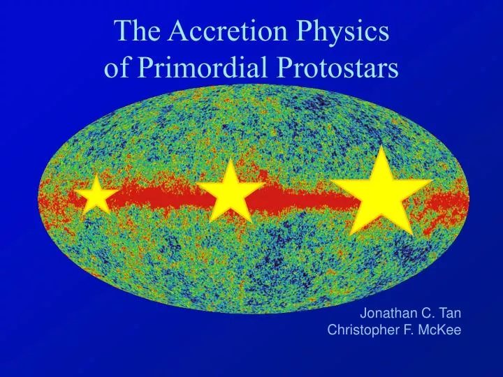 the accretion physics of primordial protostars