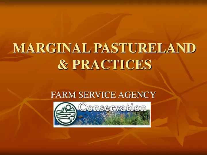 marginal pastureland practices