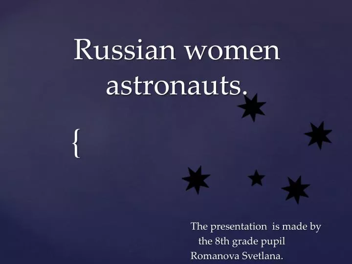russian women astronauts