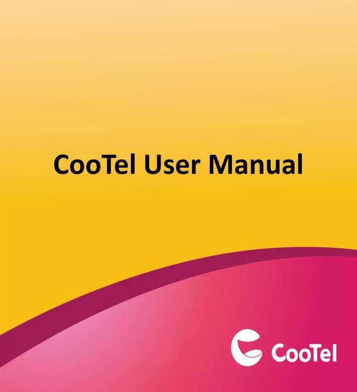 cootel user manual