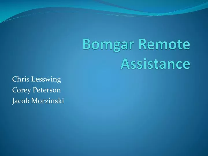 bomgar remote assistance