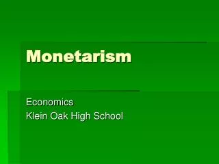 Monetarism