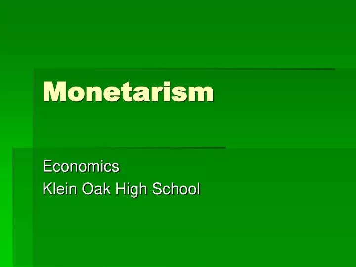 monetarism