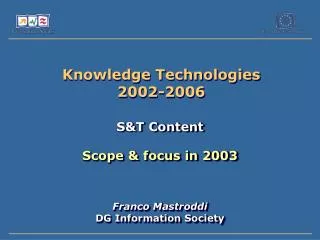 Knowledge Technologies 2002-2006
