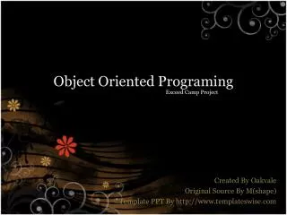 object oriented programing