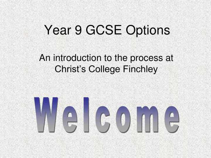 year 9 gcse options