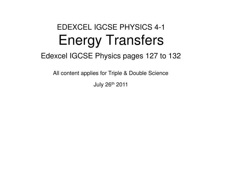 edexcel igcse physics 4 1 energy transfers