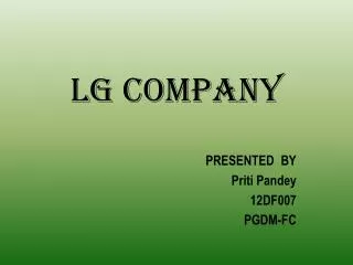 LG COMPANY