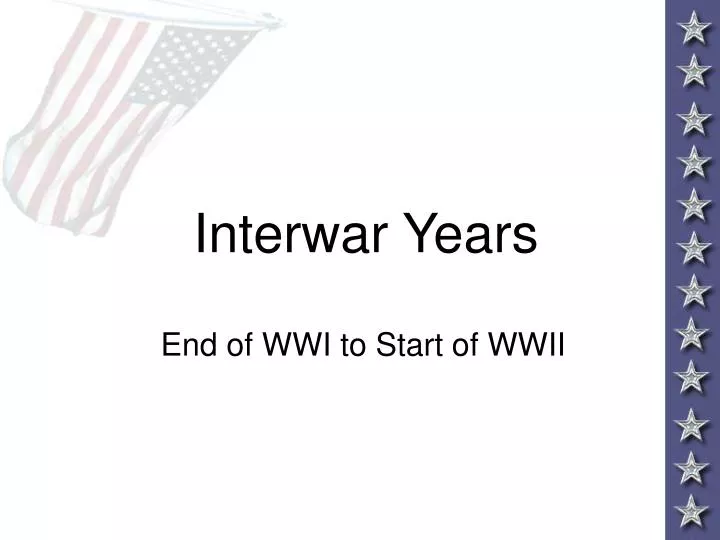 interwar years