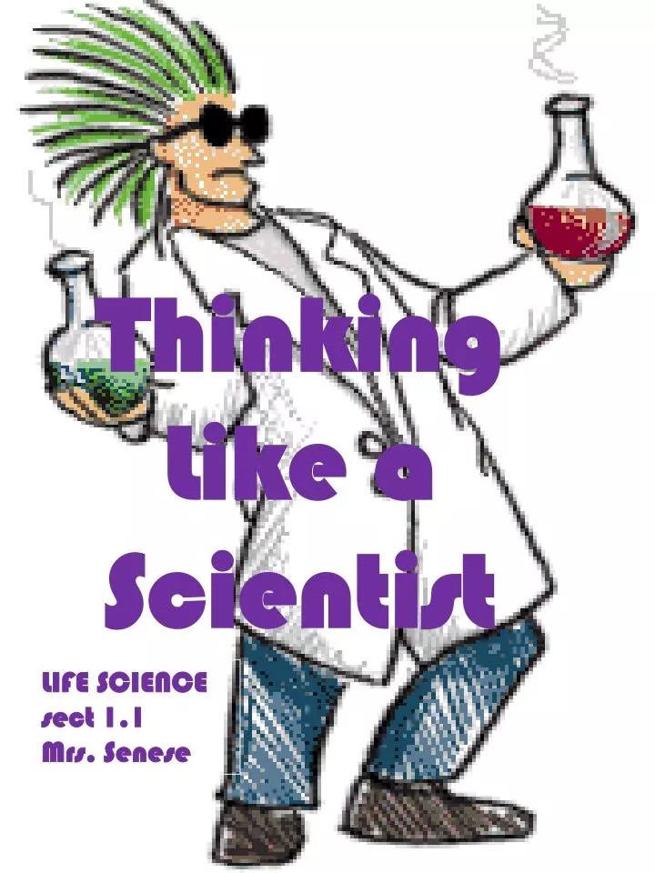 thinking like a scientist