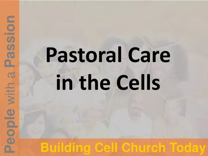 pastoral care in the cells