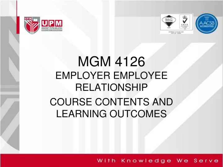 mgm 4126 employer employee relationship