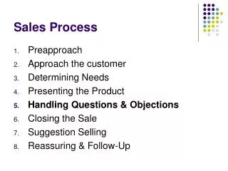 Sales Process