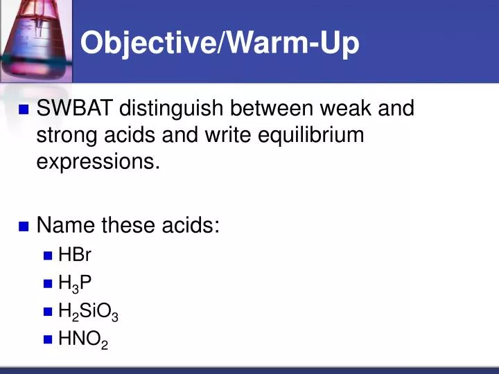 objective warm up