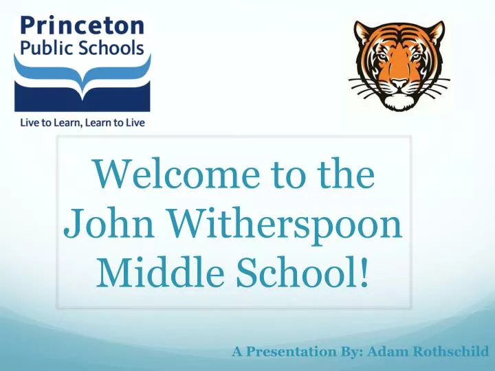 welcome to the john witherspoon middle school