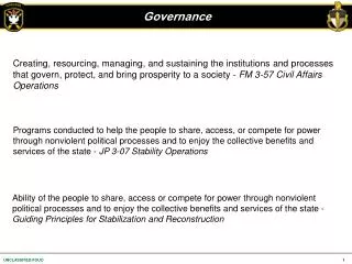 Governance