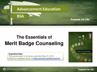The Essentials of Merit Badge Counseling