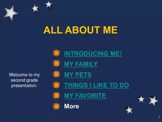 ALL ABOUT ME