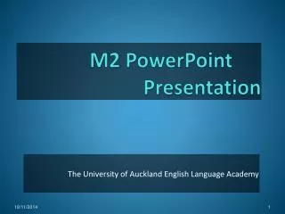 M2 PowerPoint 		Presentation