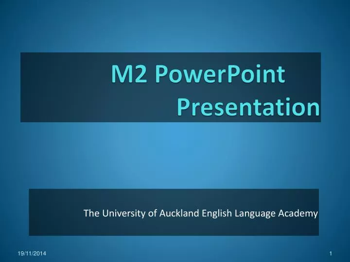 m2 powerpoint presentation