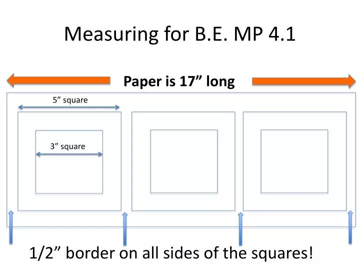 measuring for b e mp 4 1