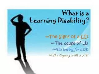 What is a Learning Disability?