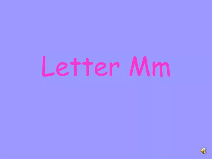 letter mm