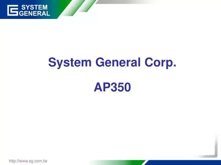 system general corp ap350